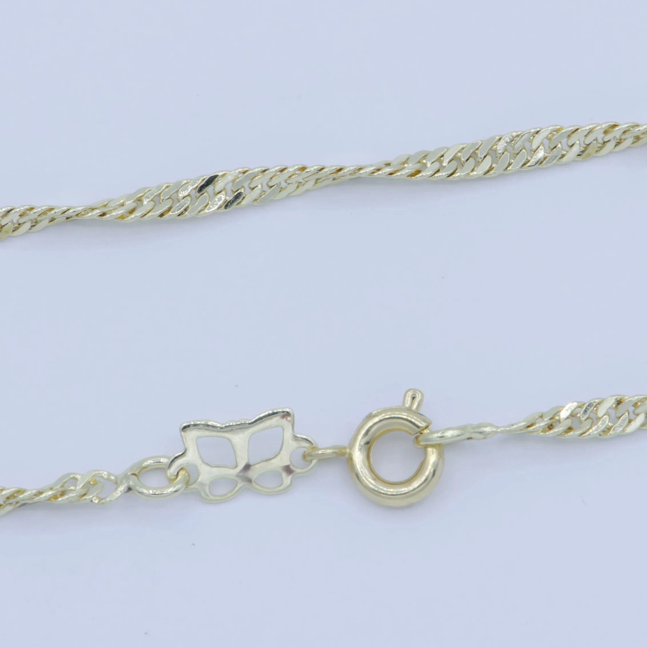 Clearance Pricing BLOWOUT 14K Gold Filled 1.8mm Twisted Singapore 18 Inch Chain Layering Necklace | WA-228