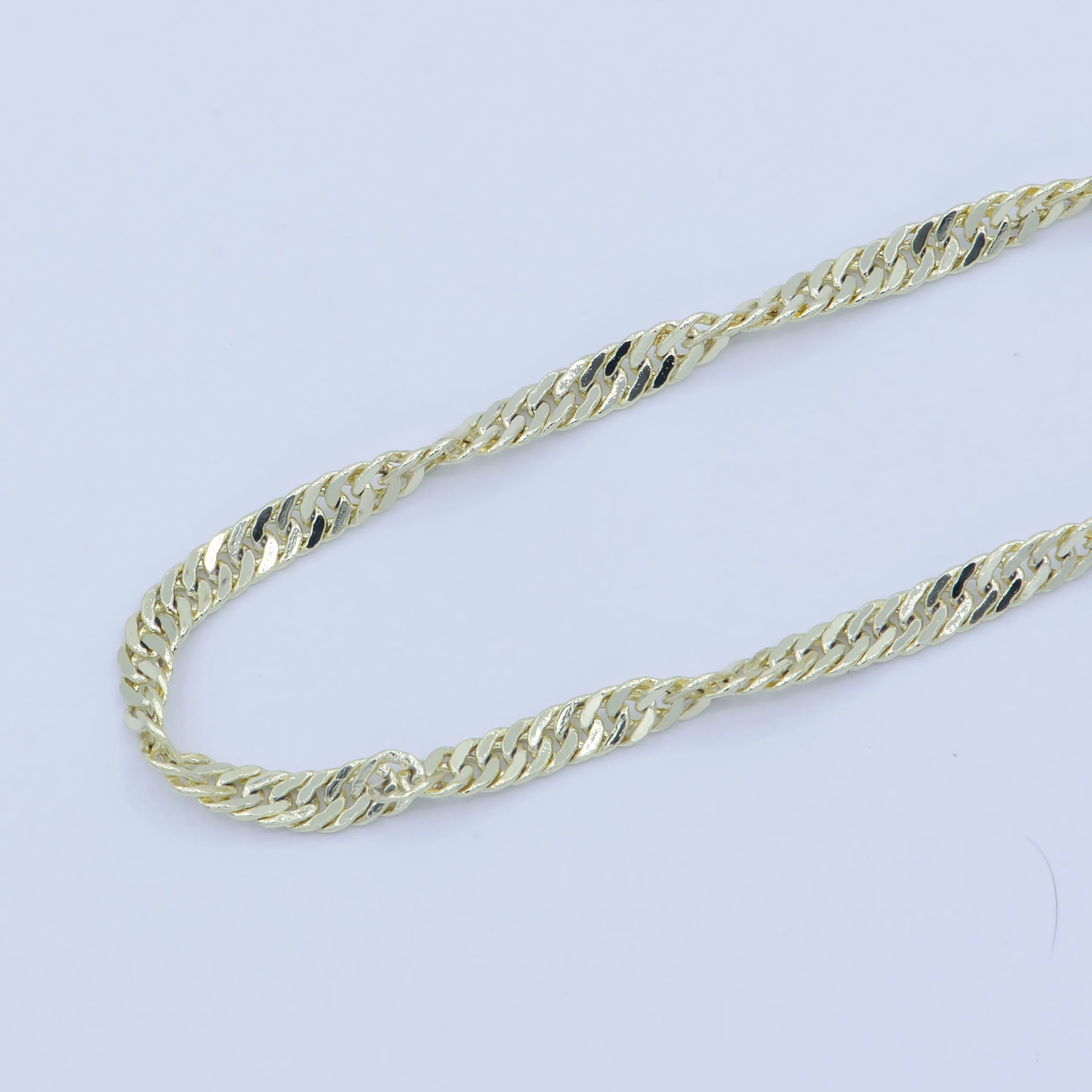 Clearance Pricing BLOWOUT 14K Gold Filled 1.8mm Twisted Singapore 18 Inch Chain Layering Necklace | WA-228