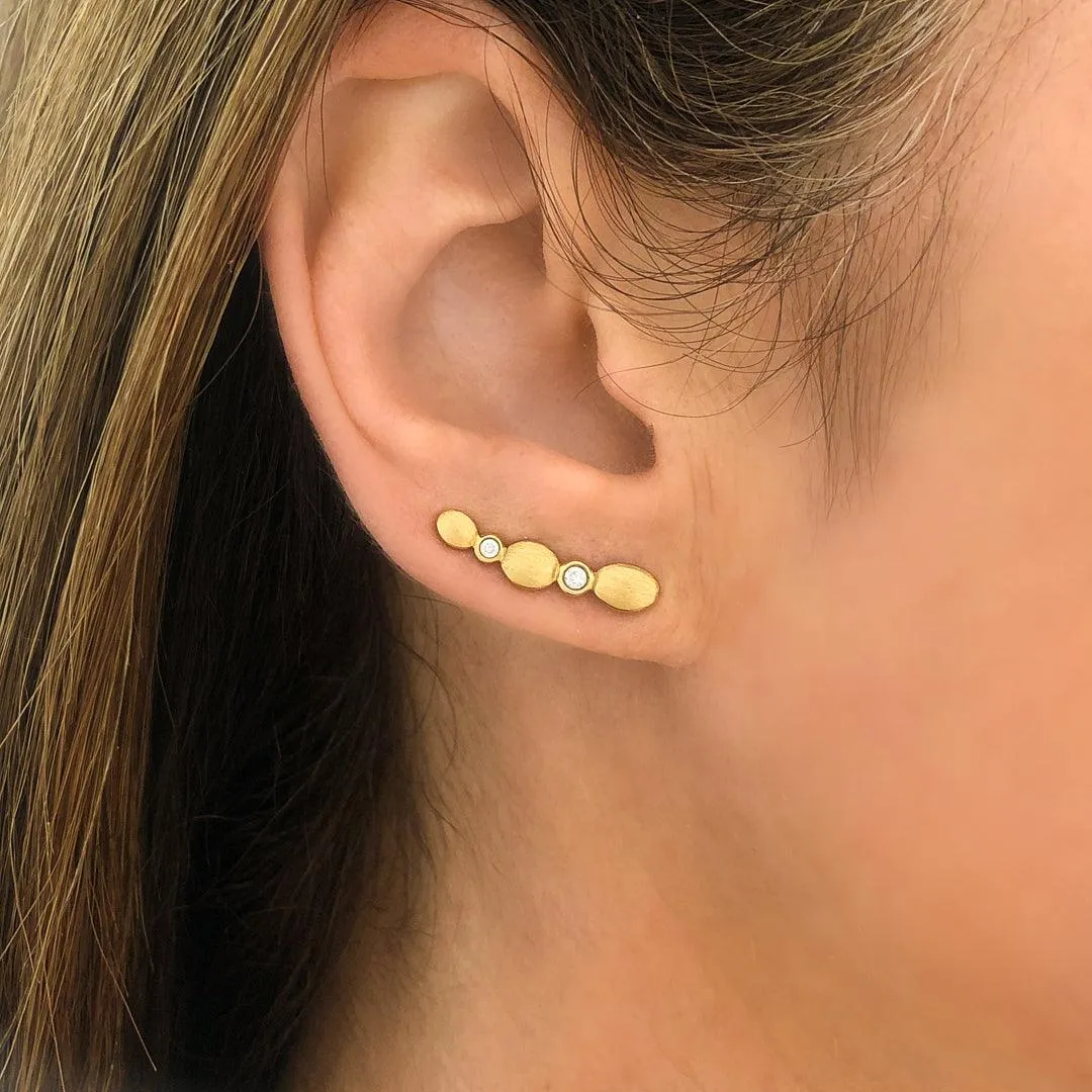 Climbers in Brushed Gold and Diamond