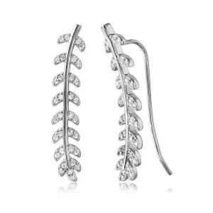 Climbing Vine CZ Earrings