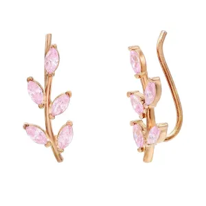 Colored Leaf Stone Ear Climber
