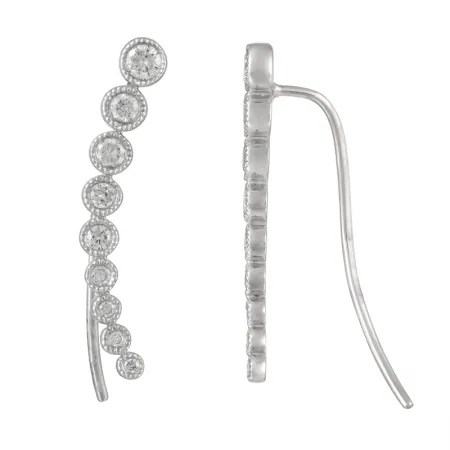 COMET DIAMOND EAR CLIMBER -BEZELS