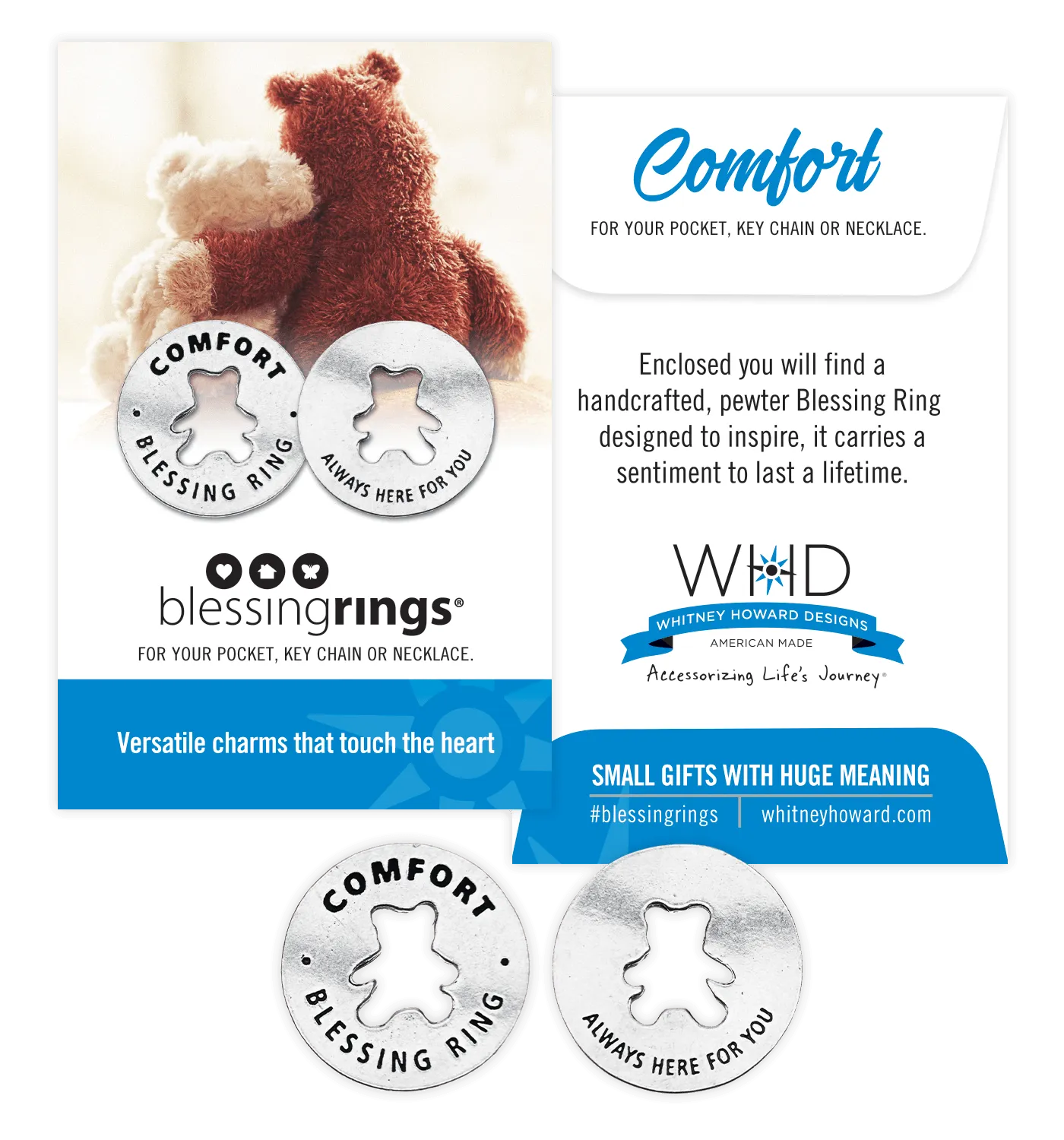 Comfort Blessing Ring Charm