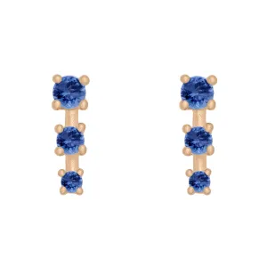 Cora Earrings, Blue Sapphire