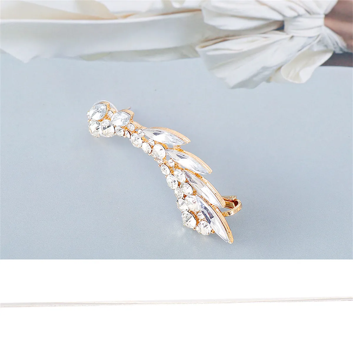 Crystal & Cubic Zirconia 18K Gold-Plated Ear Climber