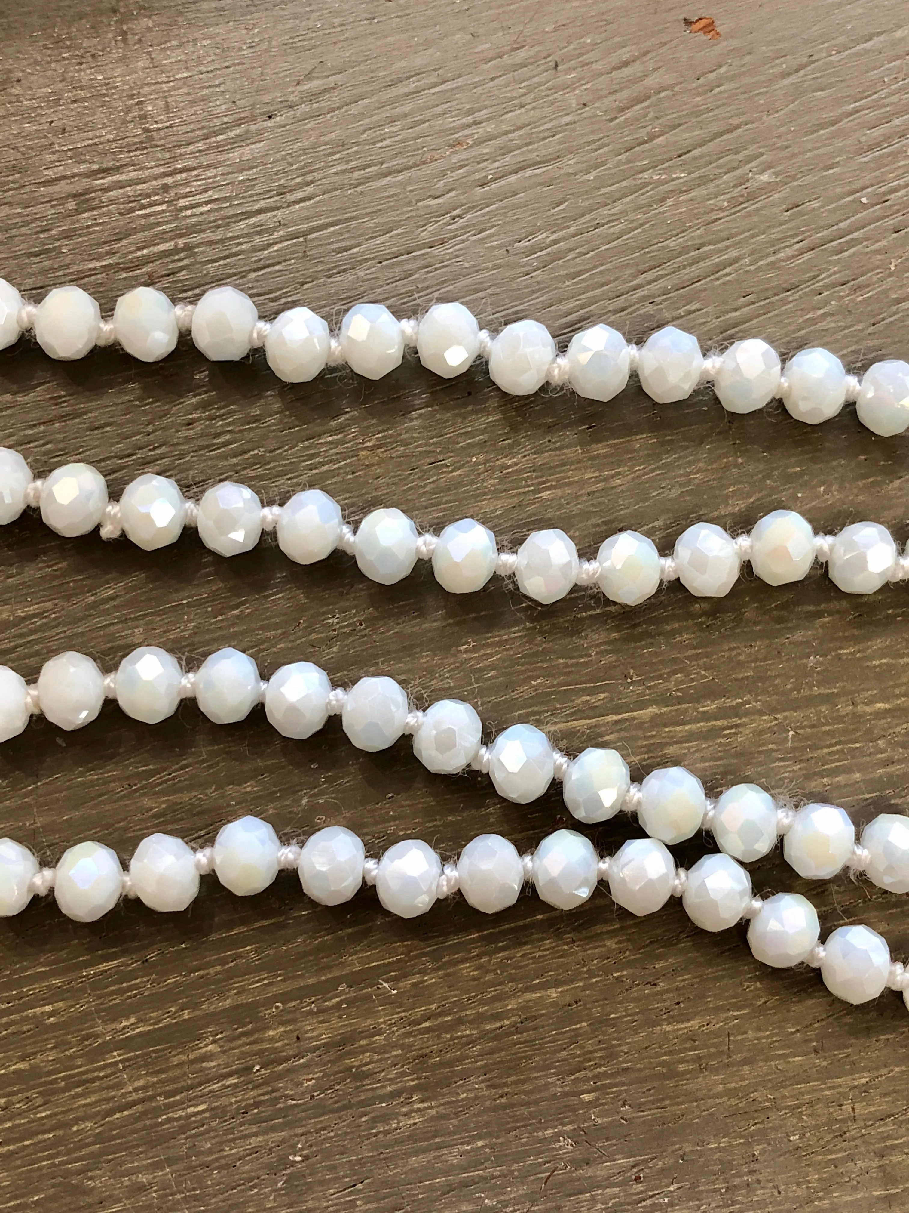 Crystal Beaded 60” Necklace