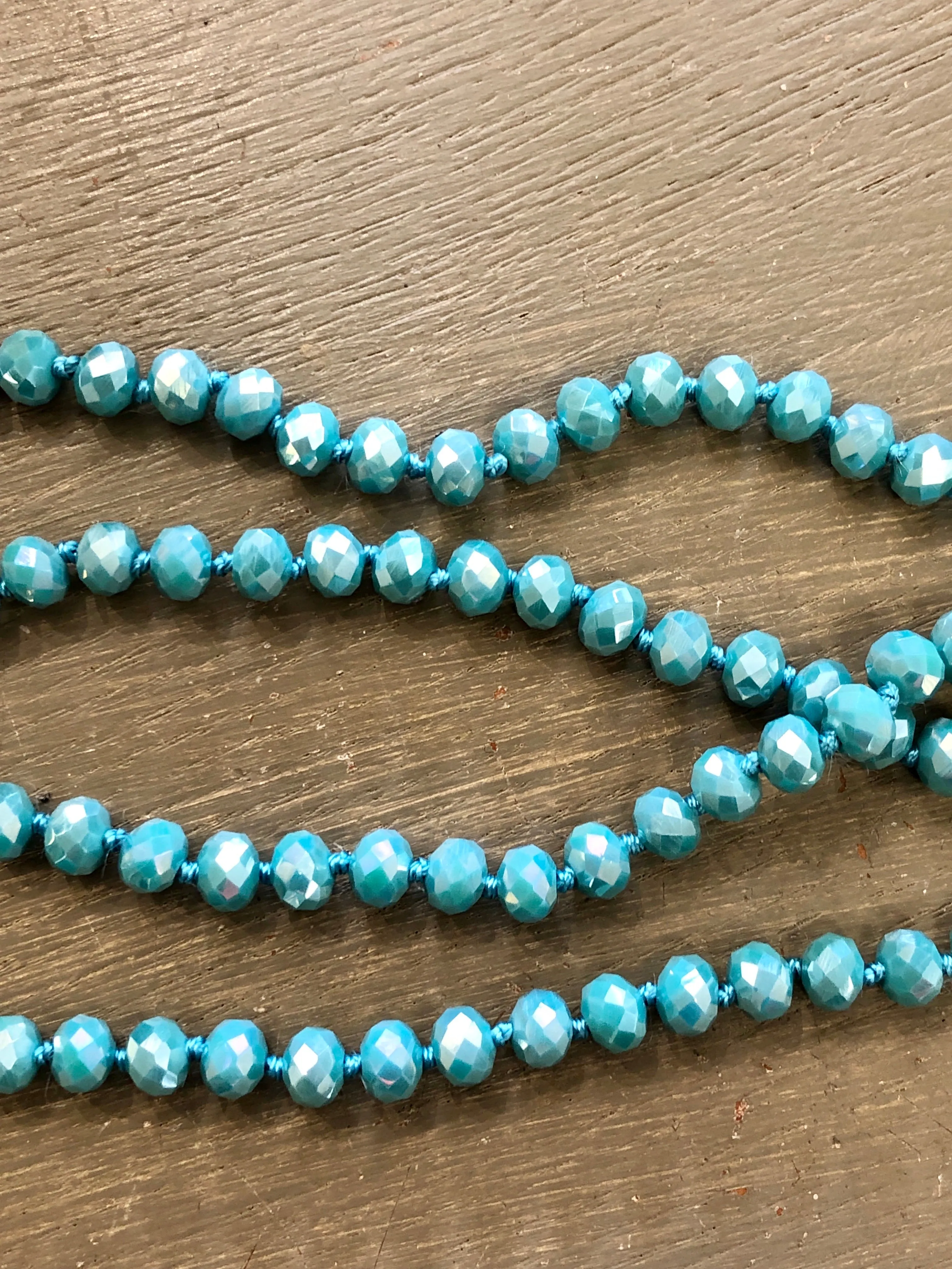 Crystal Beaded 60” Necklace