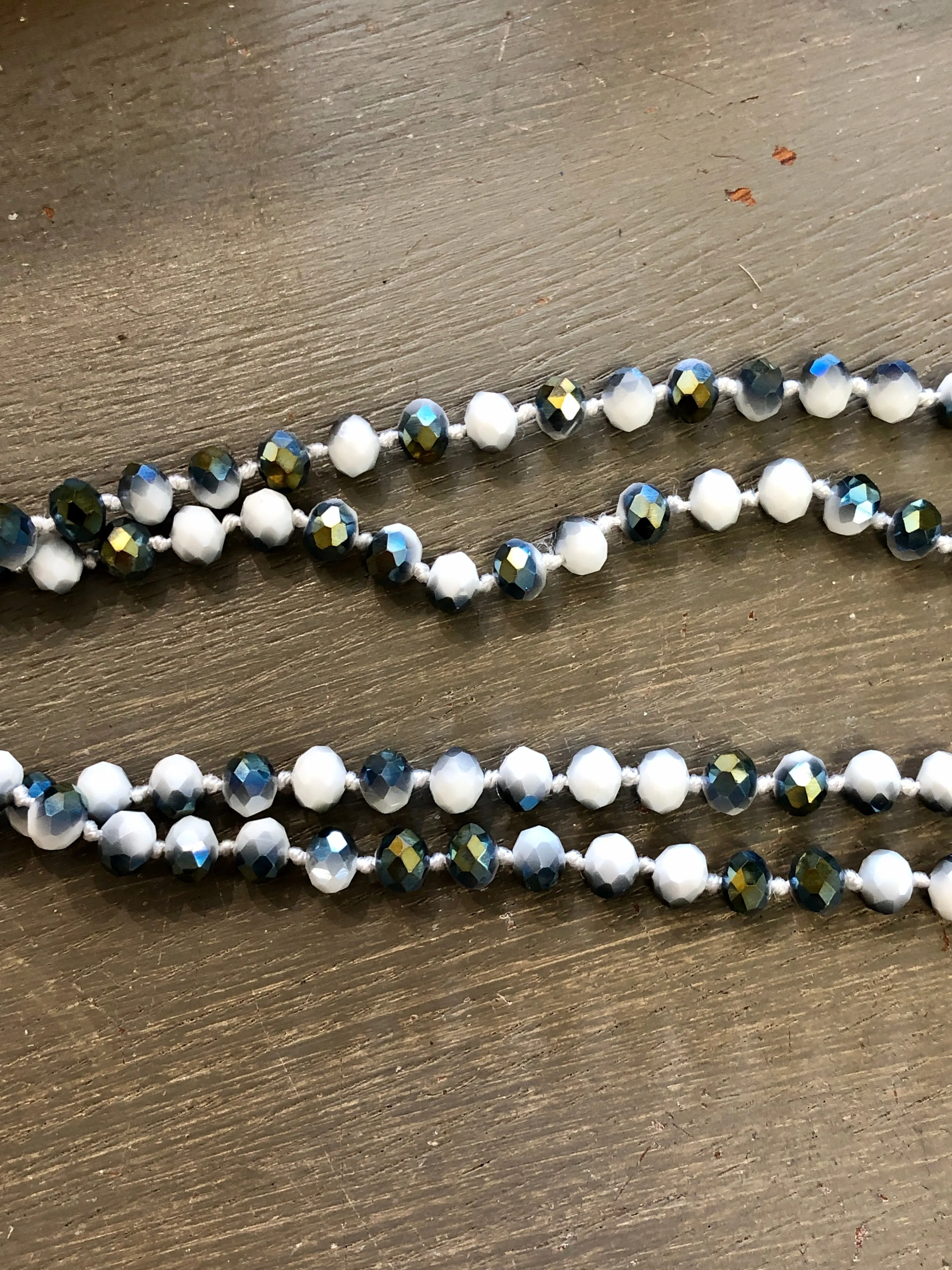 Crystal Beaded 60” Necklace