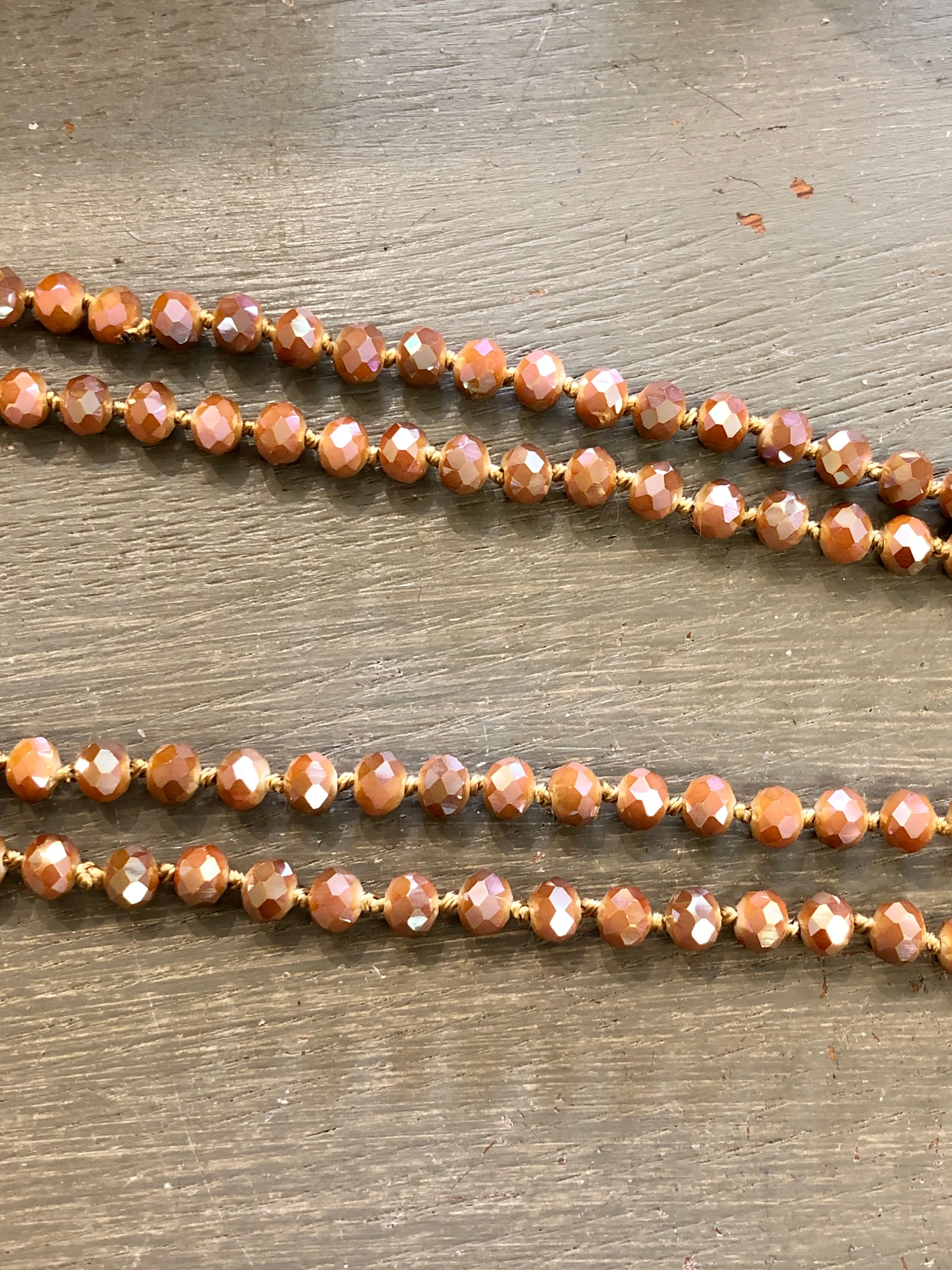 Crystal Beaded 60” Necklace