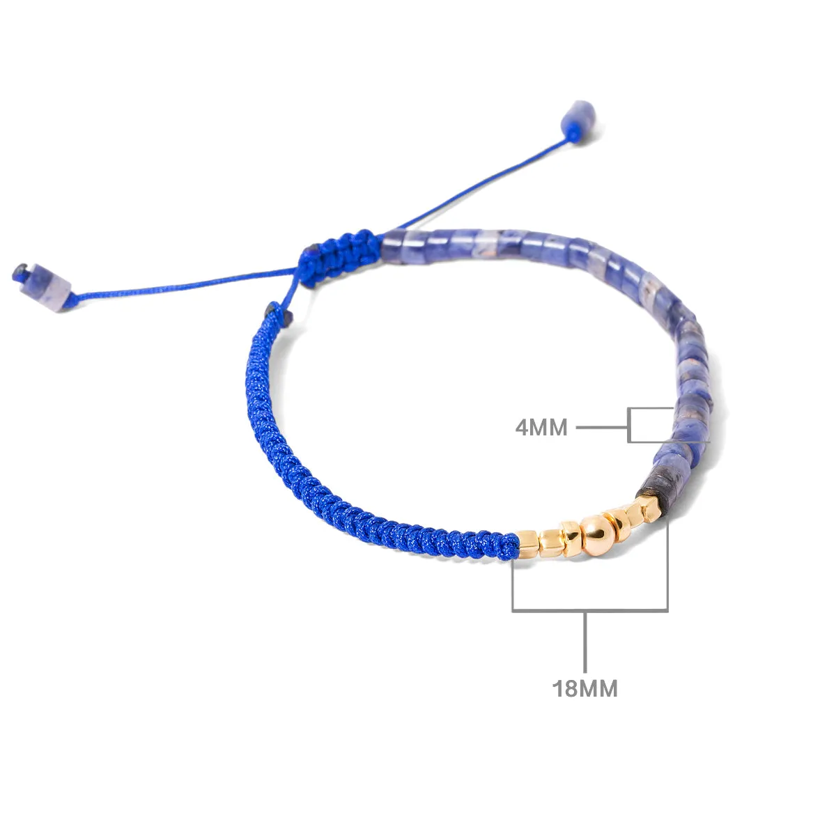 Cubes and Orbs Cord Bracelet