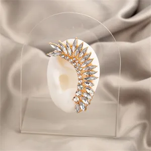 Cubic Zirconia & Crystal Marquise-Cut Ear Climber