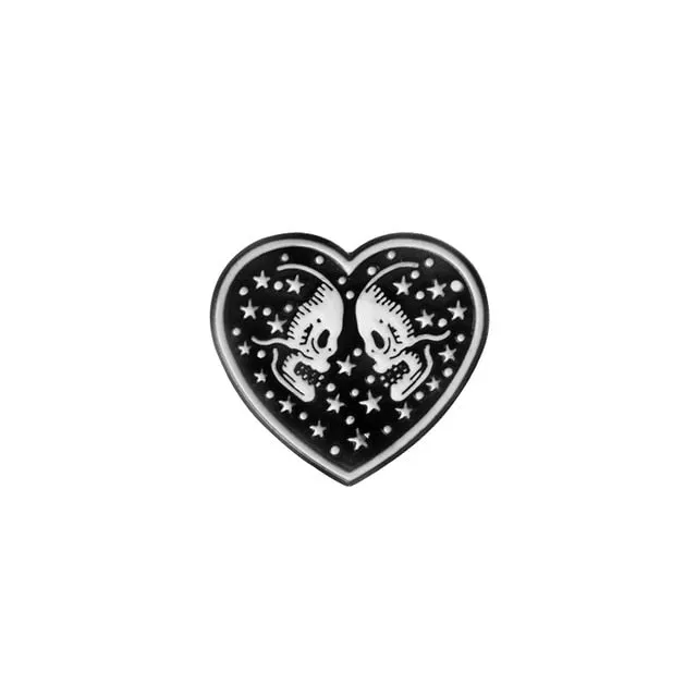 Dark Black Brooch
