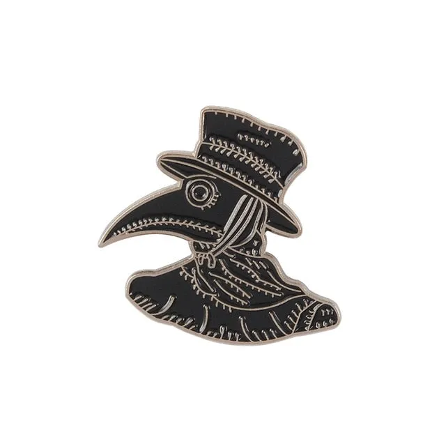 Dark Black Brooch