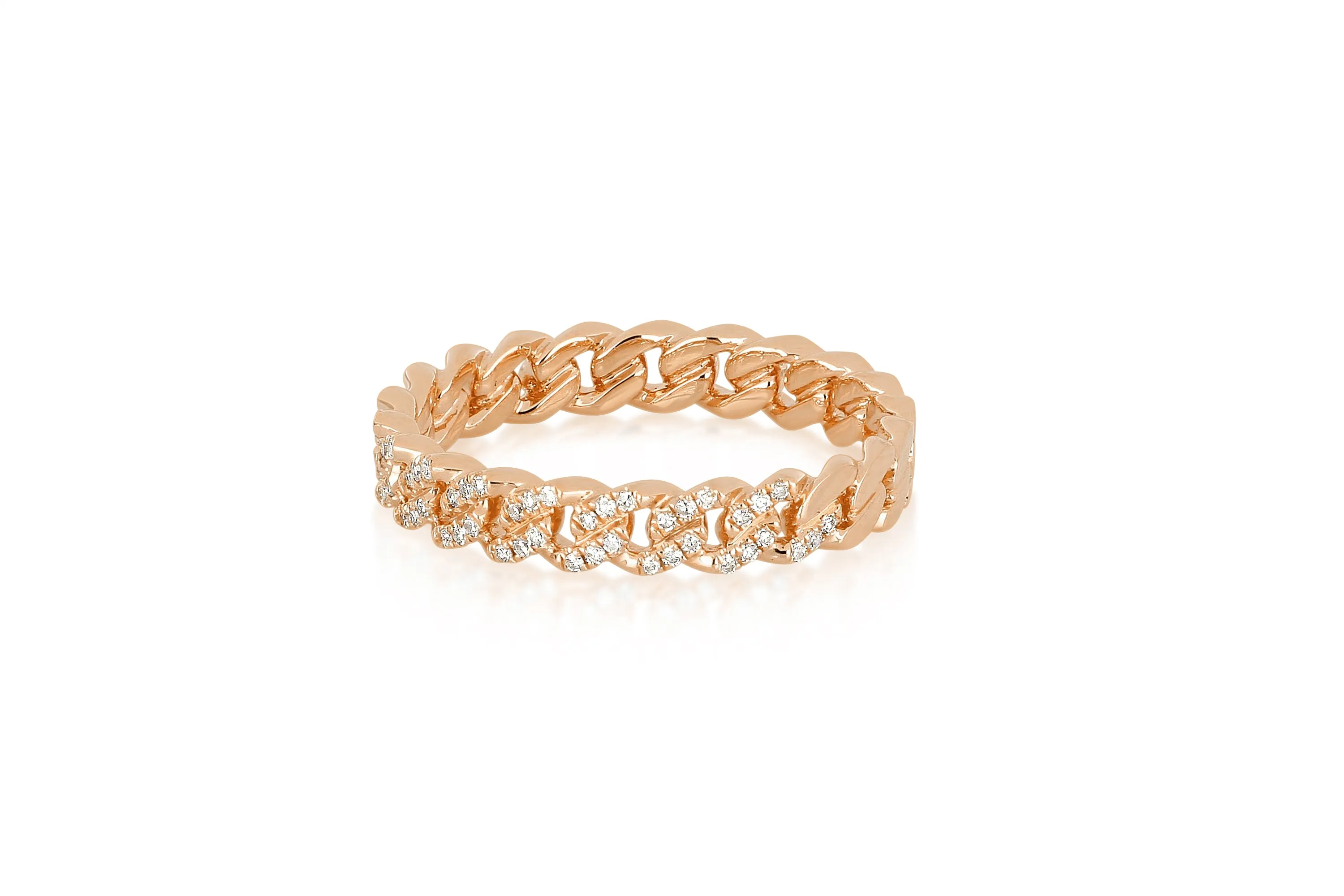 Diamond Curb Chain Ring