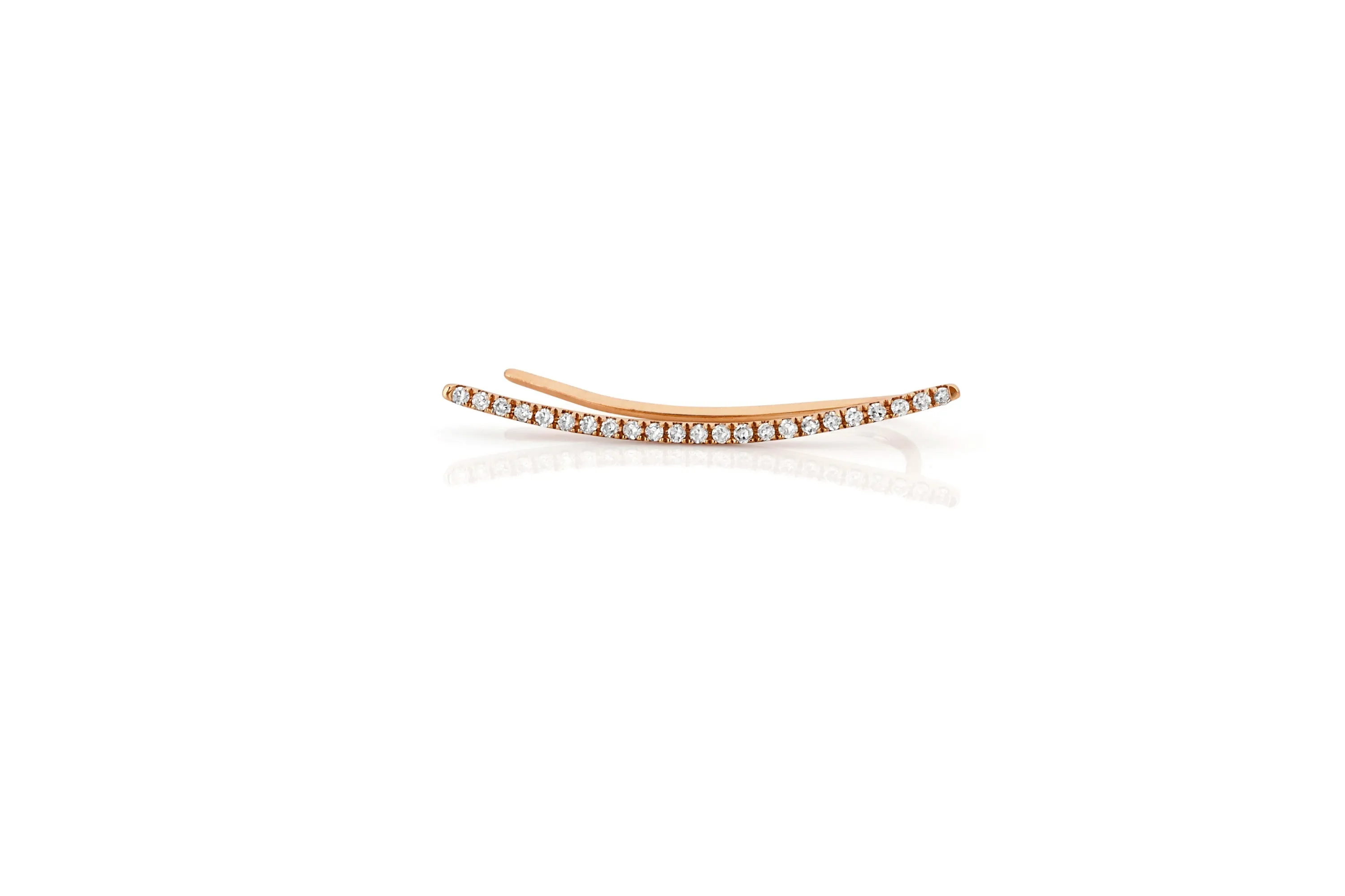 Diamond Curved Bar Ear Climber