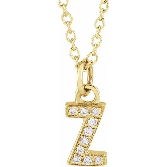 Diamond Letter Necklace