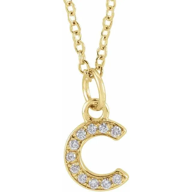 Diamond Letter Necklace