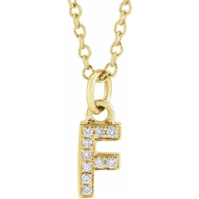 Diamond Letter Necklace