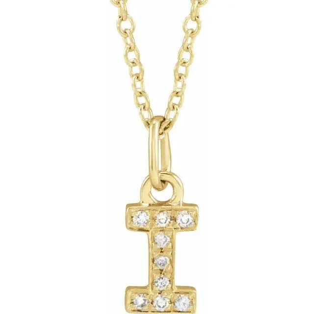 Diamond Letter Necklace