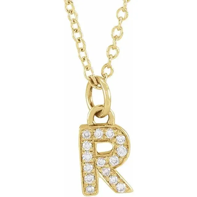Diamond Letter Necklace