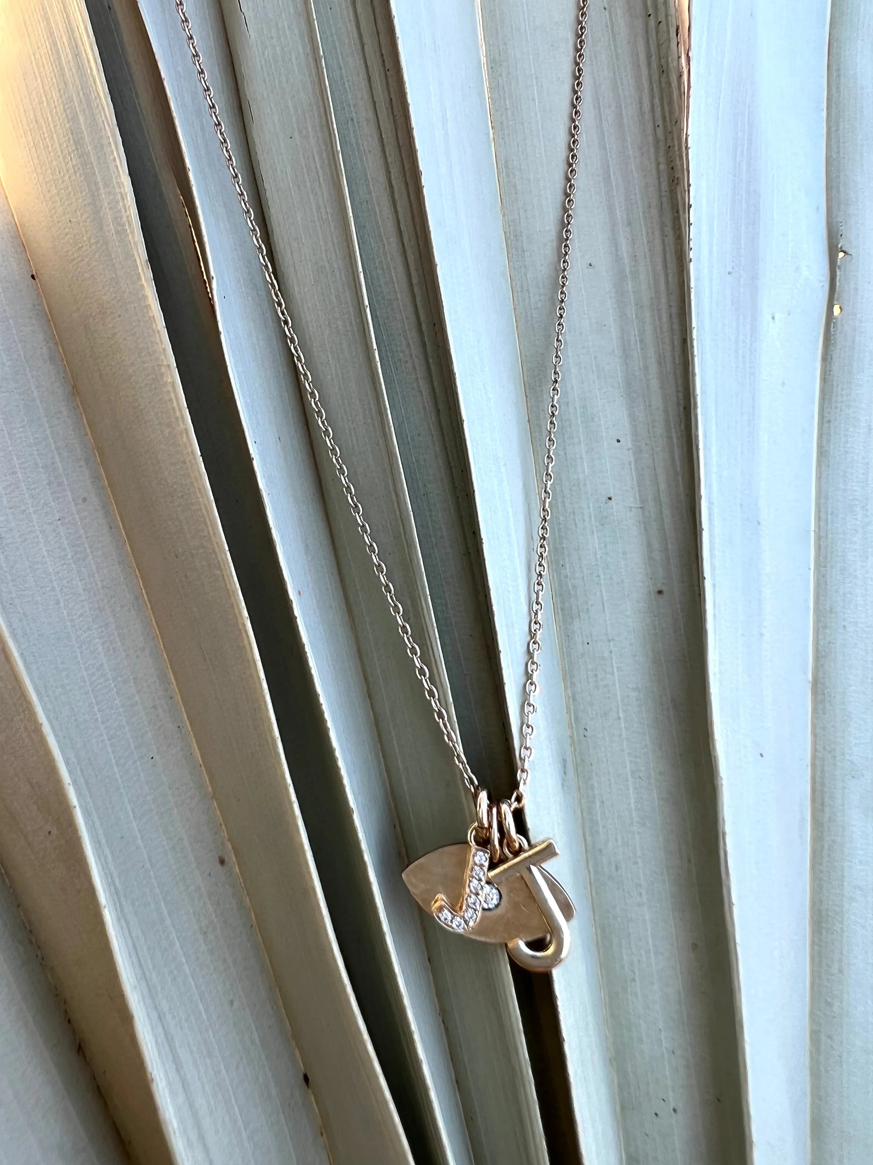 Diamond Letter Necklace