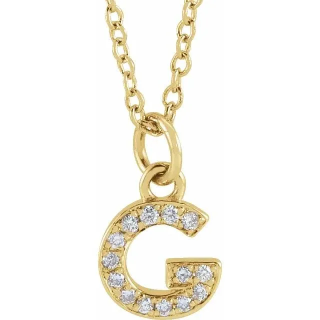 Diamond Letter Necklace