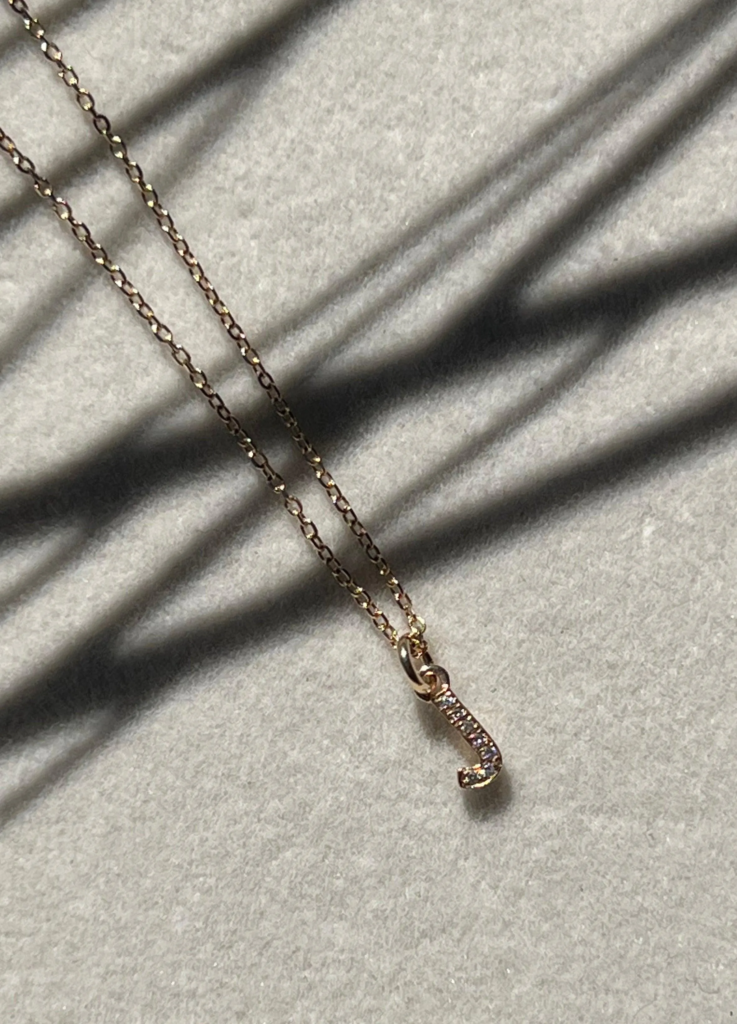 Diamond Letter Necklace