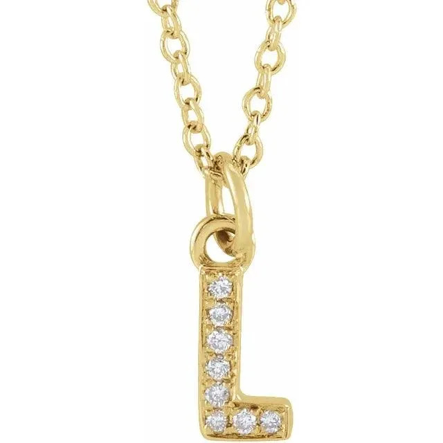 Diamond Letter Necklace