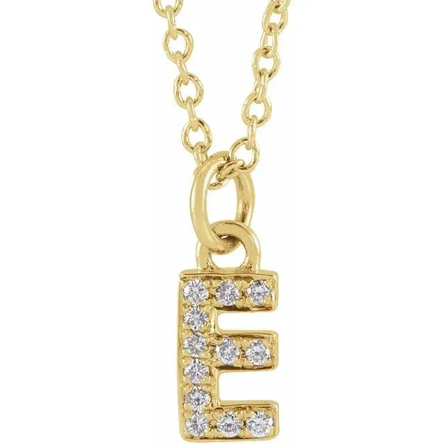 Diamond Letter Necklace