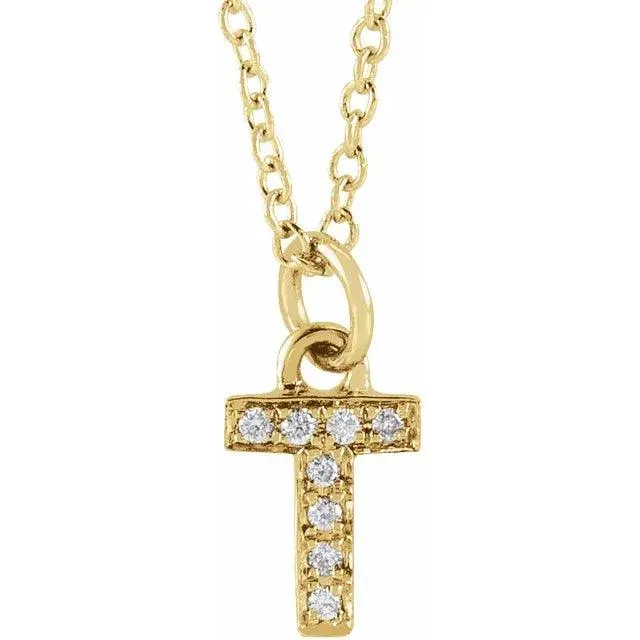 Diamond Letter Necklace