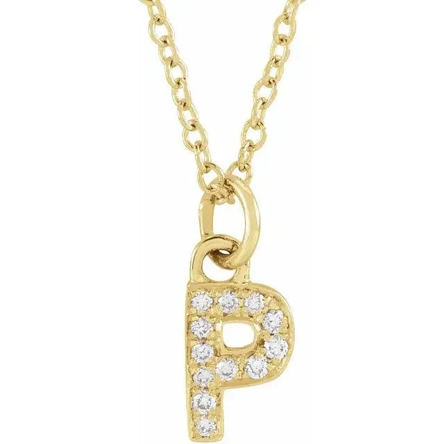 Diamond Letter Necklace