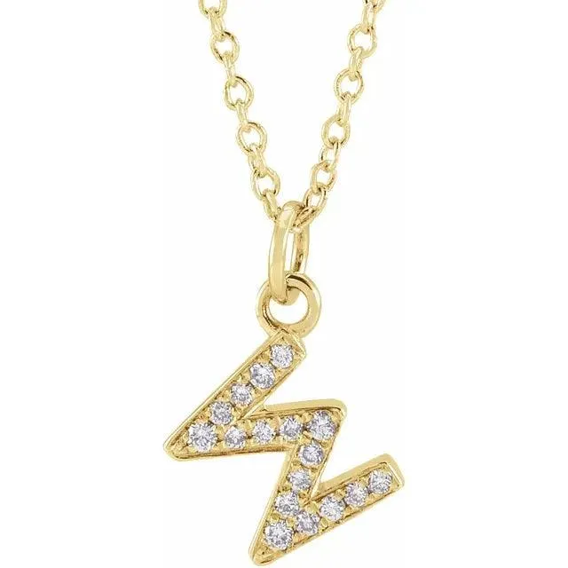 Diamond Letter Necklace