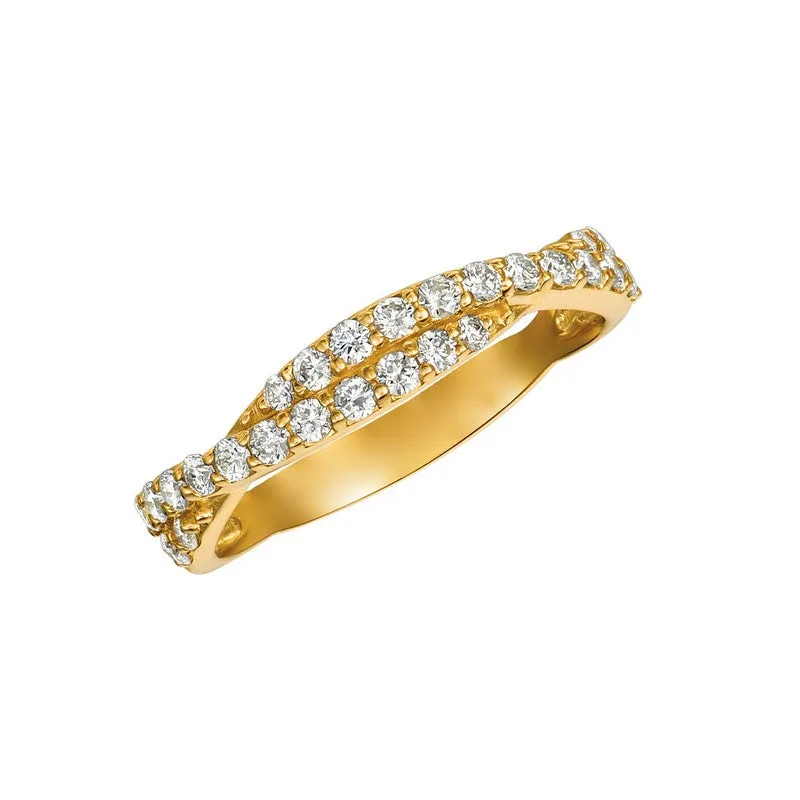 DIAMOND TWISTED RING 14K GOLD (0.51 CTW)