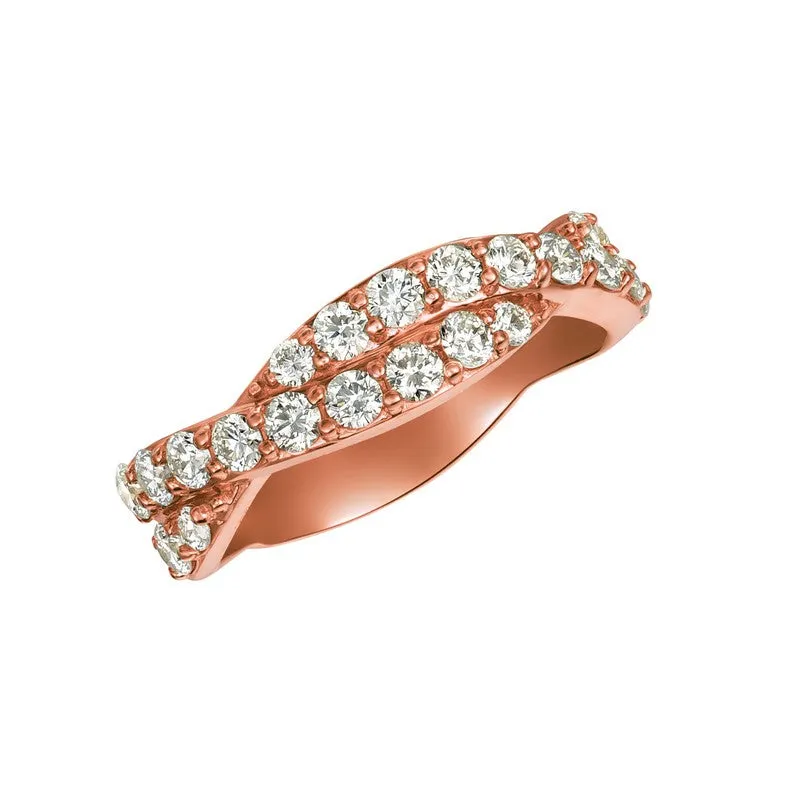DIAMOND TWISTED RING 14K GOLD (1 CTW)