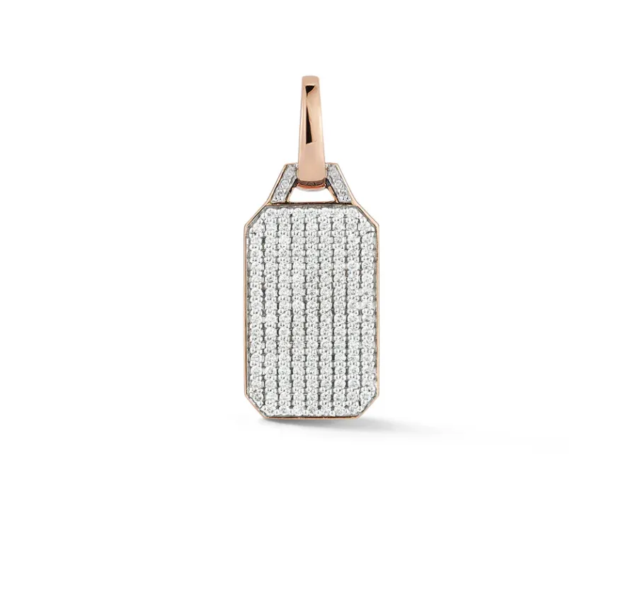 Dora Diamond Rectangular Tablet Charm