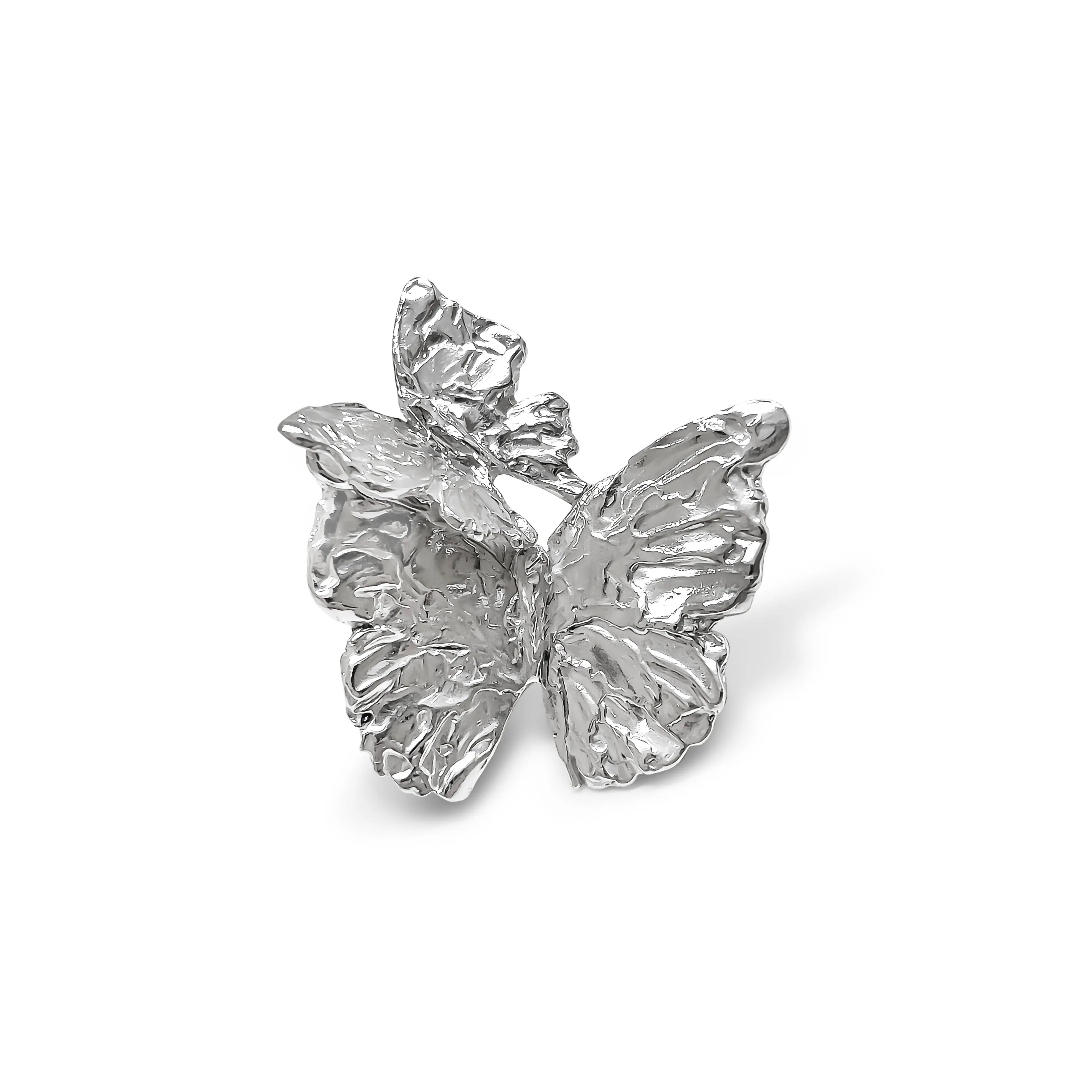 Double Butterfly Earring in Sterling Silver
