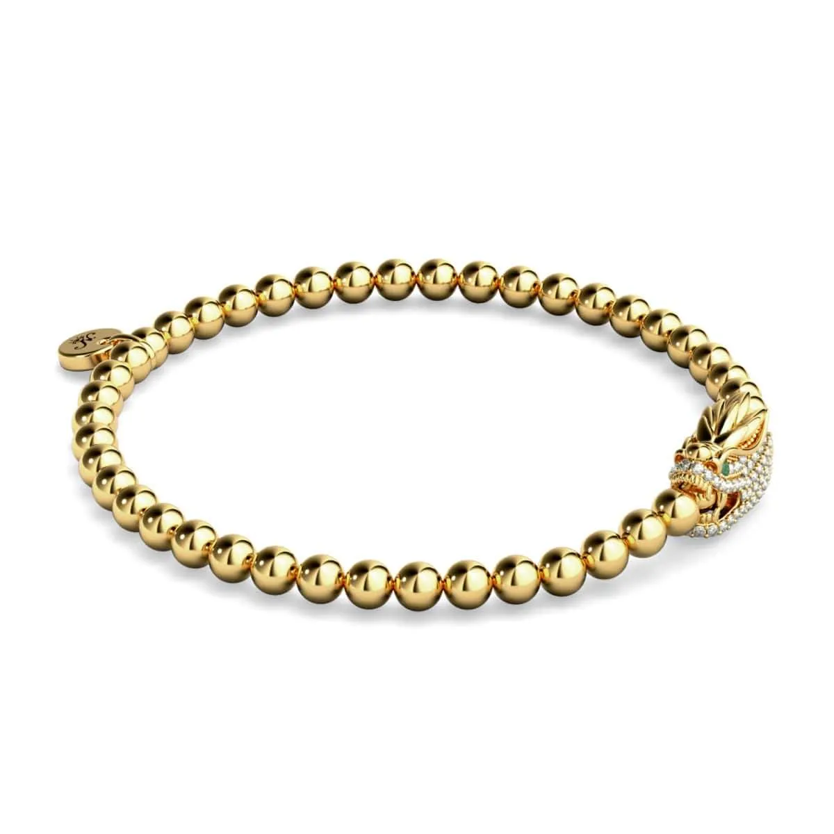 Dracarys | Gold | Crystal Dragon Charm Bracelet