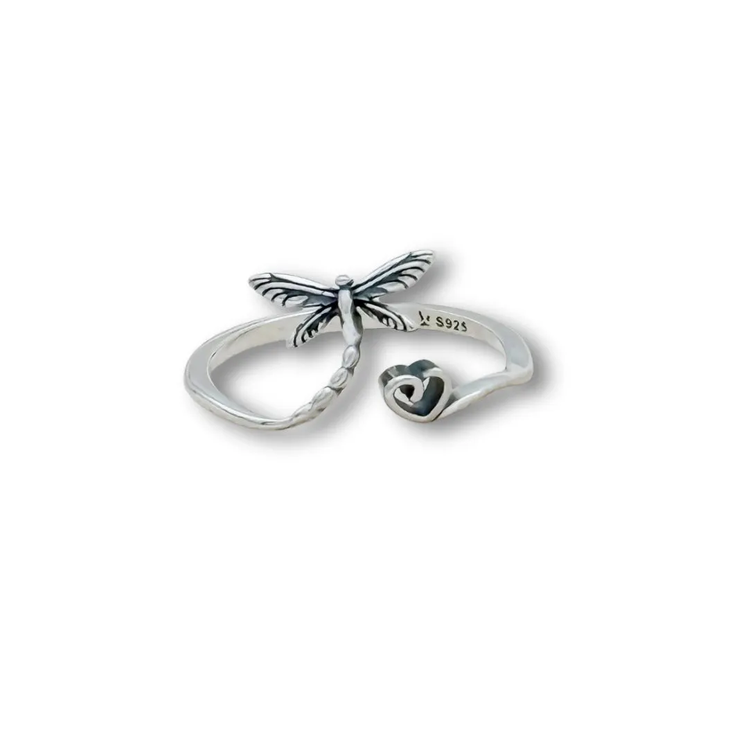 Dragonfly Heart Ring