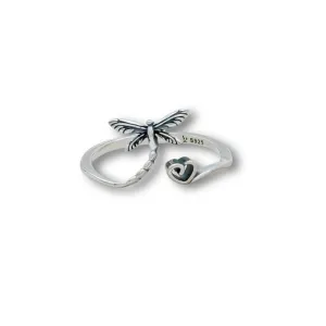 Dragonfly Heart Ring