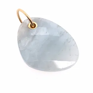 Drilled Aquamarine Charm