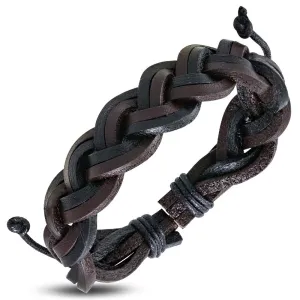 Duo Tone Leather Bracelet