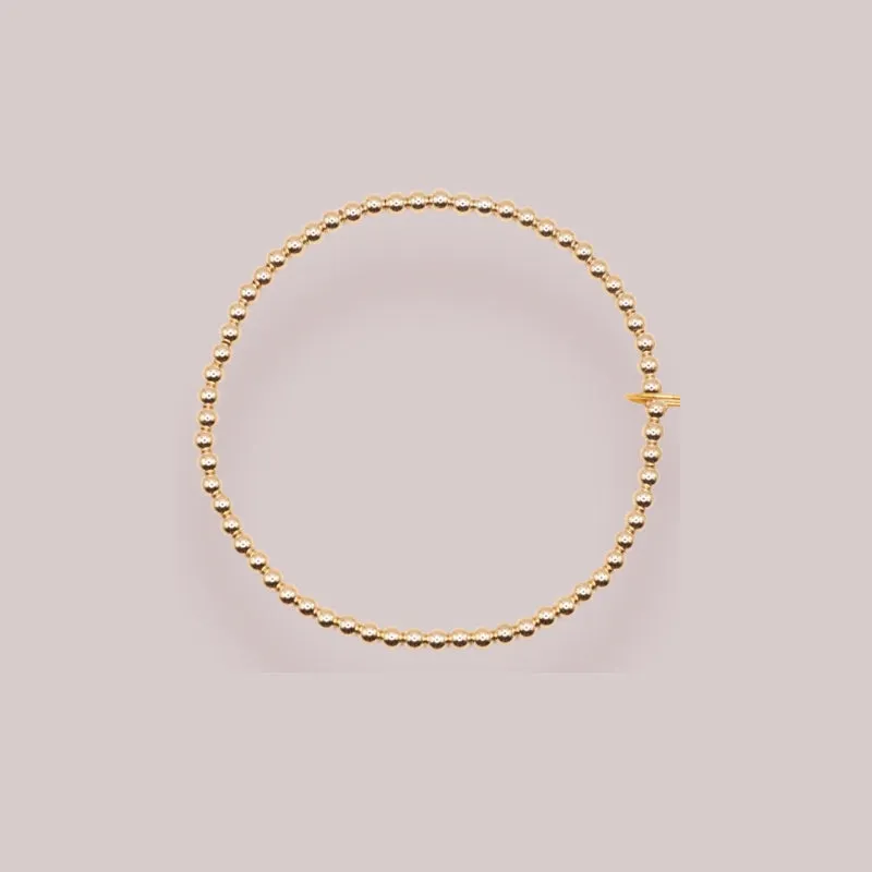 Elastic Bracelet Standard 6.75" (gold)