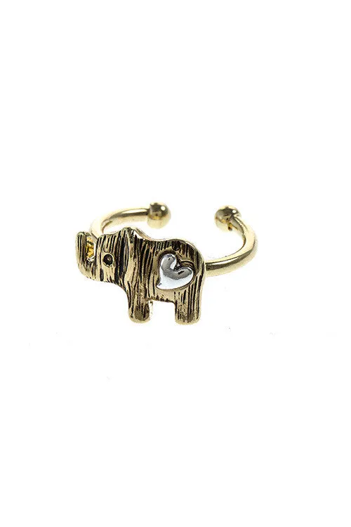 Elephant Heart Ring by Social Saints