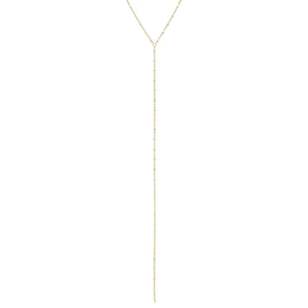 Enamel Beaded Lariat