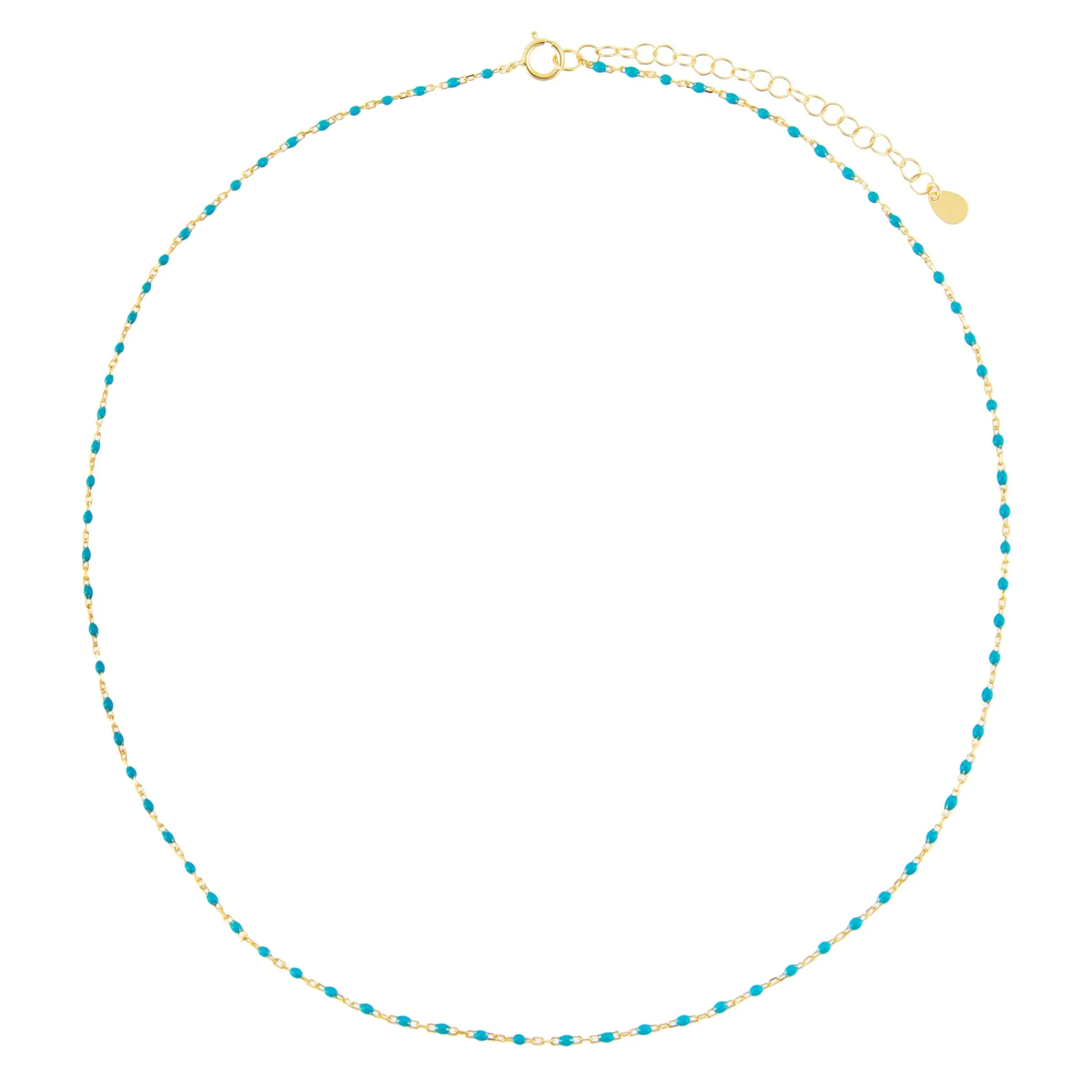 Enamel Beaded Necklace