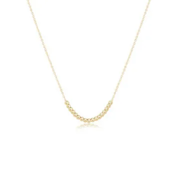 ENewton 16" Necklace Gold - Classic Beaded Bliss - 2.5mm Gold