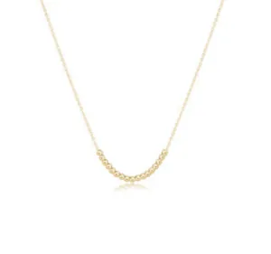 ENewton 16" Necklace Gold - Classic Beaded Bliss - 2.5mm Gold