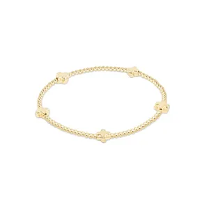 enewton | egirl Signature Cross Small Gold Pattern 2mm {Gold}