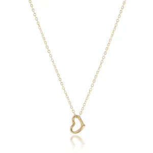 Enewton - Necklace - 16in Love Small Gold Charm