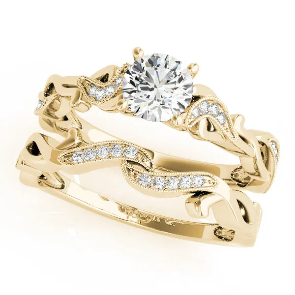 Engagement Ring With Twisted Shank - TN51109-E